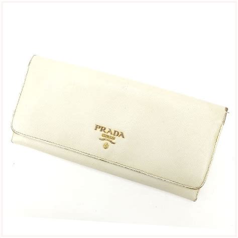 white prada wallet